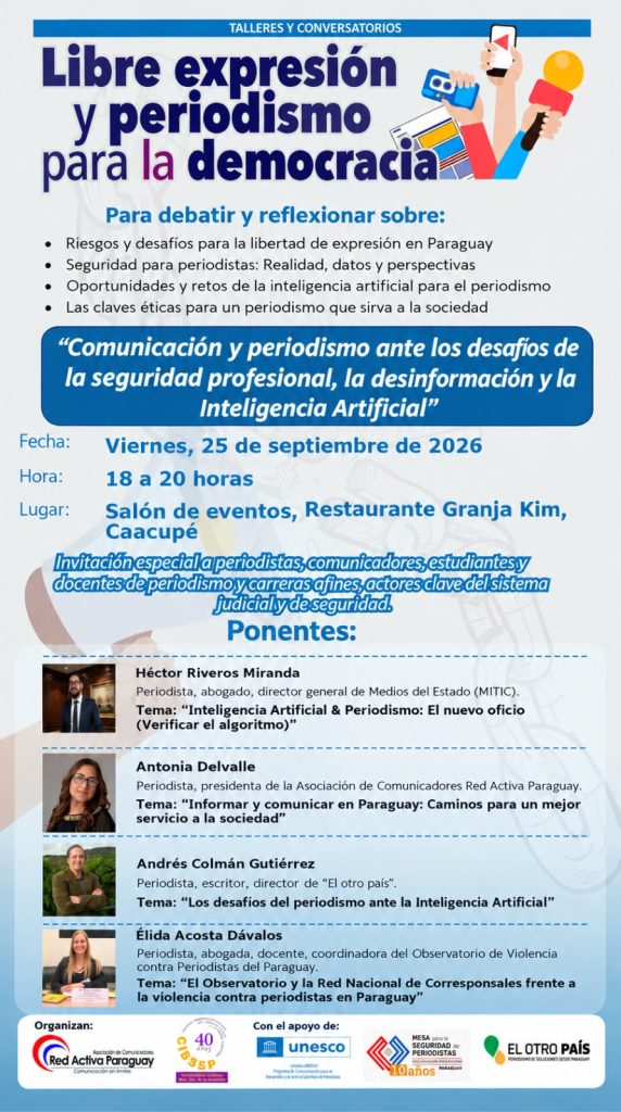 Caacupé: Comunicadores analizarán actualidad del periodismo en el país
