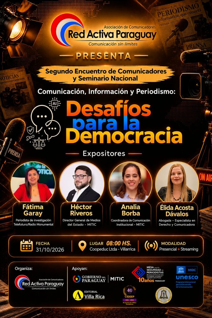 CIDSEP apoya encuentro nacional de comunicadores en Villarrica