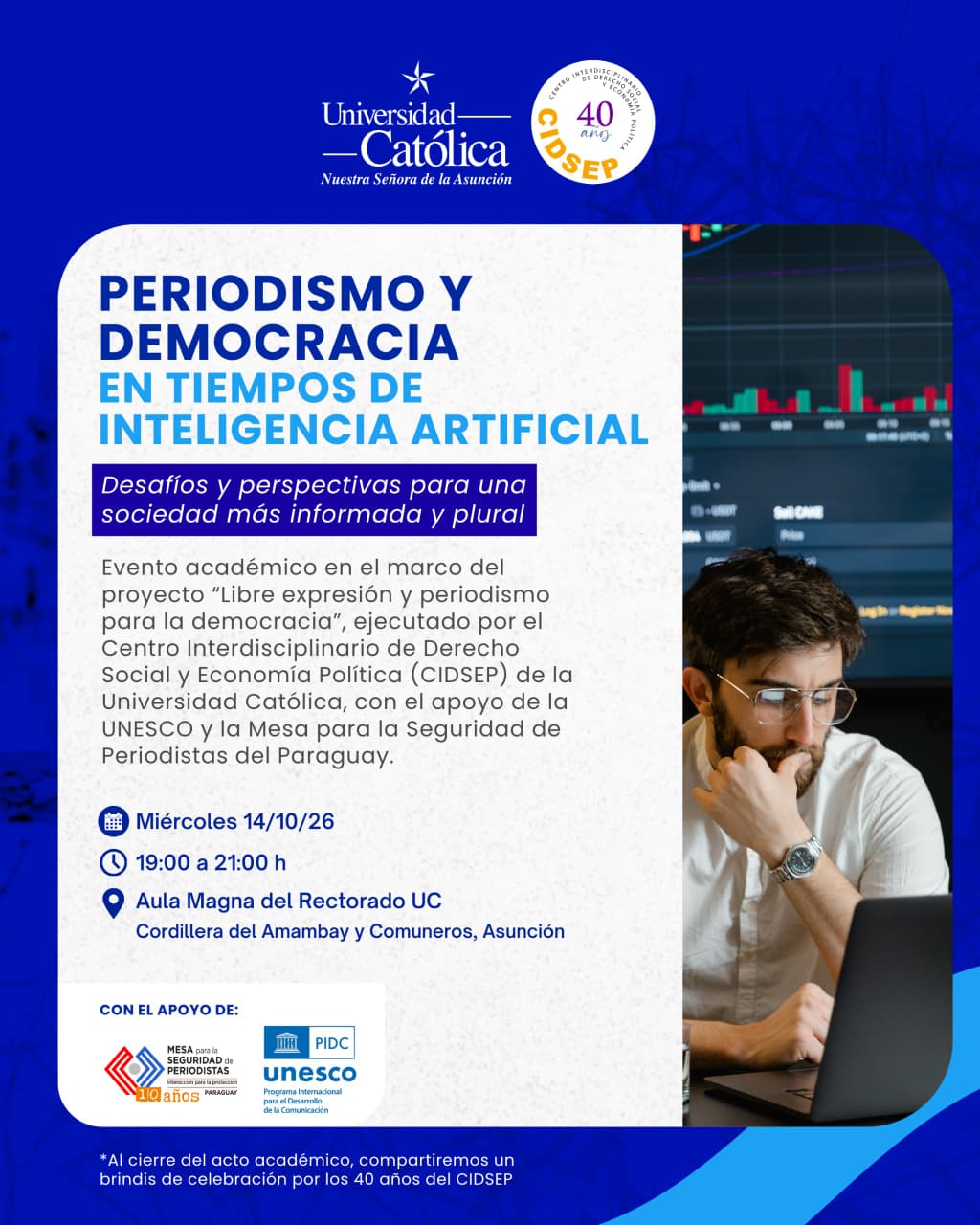 Con un Seminario sobre periodismo y democracia,  CIDSEP celebra sus 40 años de vida