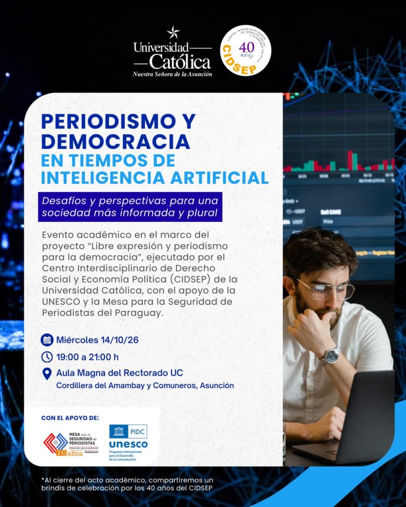 Con un Seminario sobre periodismo y democracia,  CIDSEP celebra sus 40 años de vida
