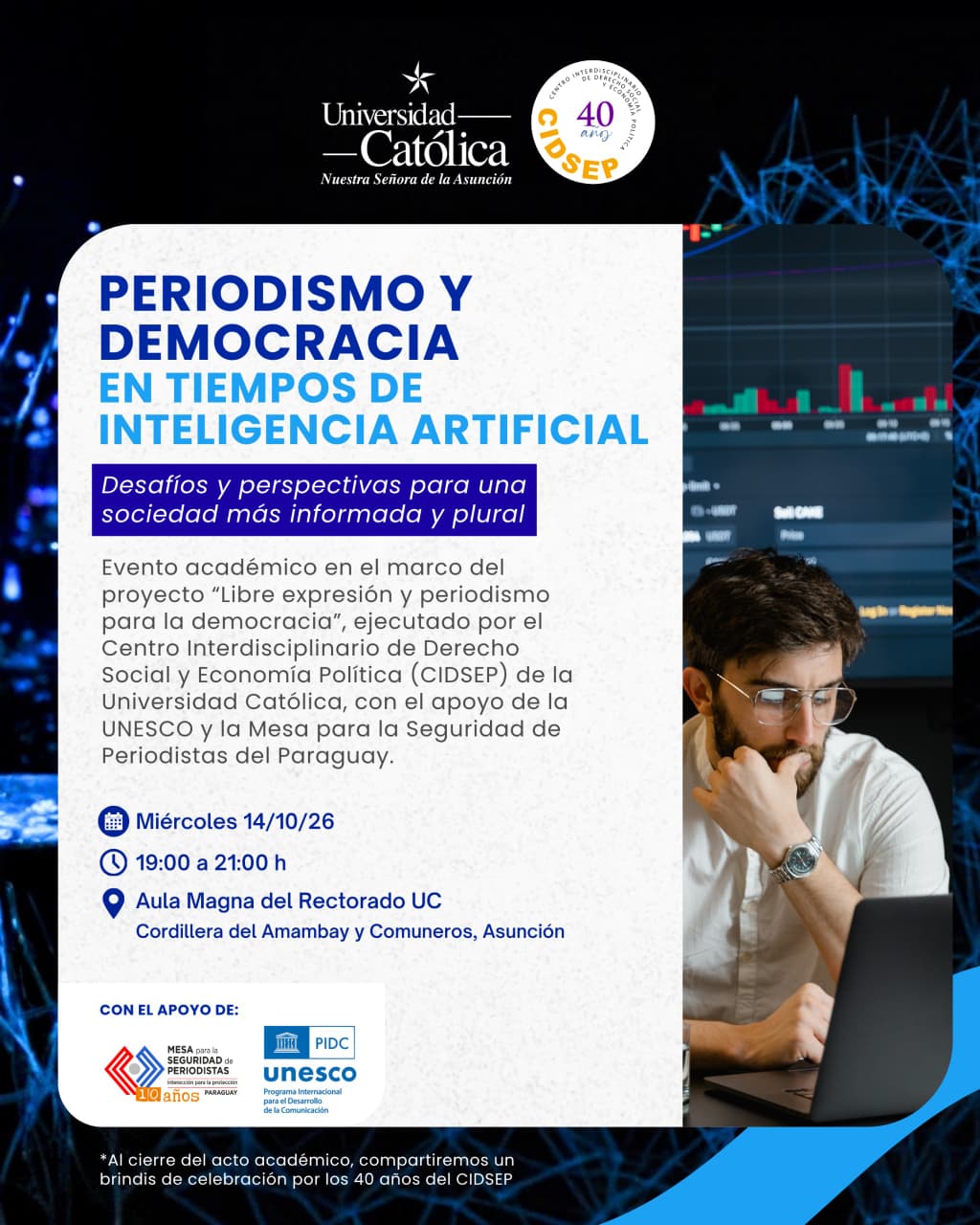 Con un Seminario sobre periodismo y democracia,  CIDSEP celebra sus 40 años de vida